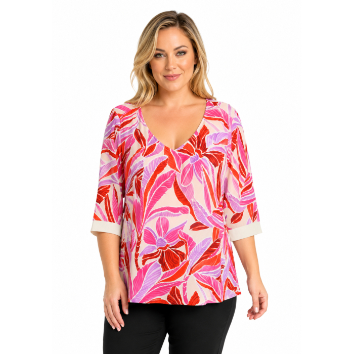 PLUS SIZE ΜΠΛΟΥΖΑ ΚΟΝΤΟΜΑΝΙΚΗ