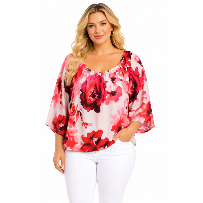 PLUS SIZE ΜΠΛΟΥΖΑ ΚΟΝΤΟΜΑΝΙΚΗ