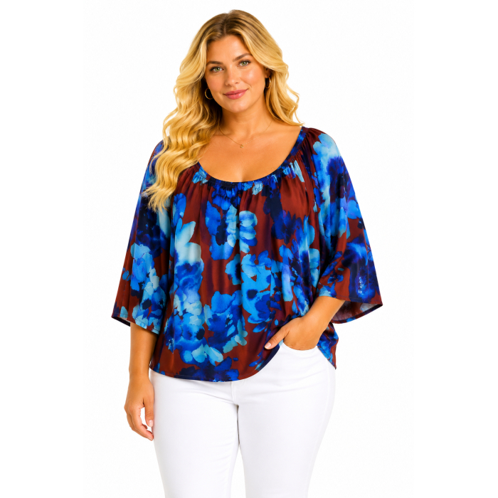 PLUS SIZE ΜΠΛΟΥΖΑ ΚΟΝΤΟΜΑΝΙΚΗ