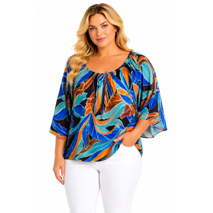 PLUS SIZE ΜΠΛΟΥΖΑ ΚΟΝΤΟΜΑΝΙΚΗ