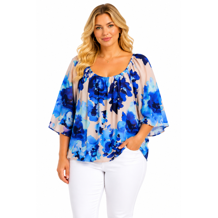 PLUS SIZE ΜΠΛΟΥΖΑ ΚΟΝΤΟΜΑΝΙΚΗ