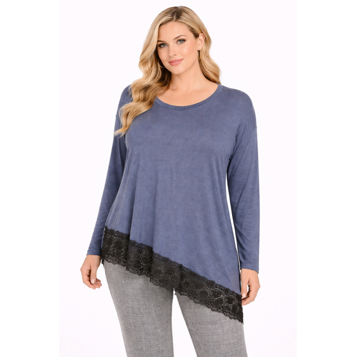 PLUS SIZE ΜΠΛΟΥΖΑ ΜΑΚΡΥΜΑΝΙΚΗ