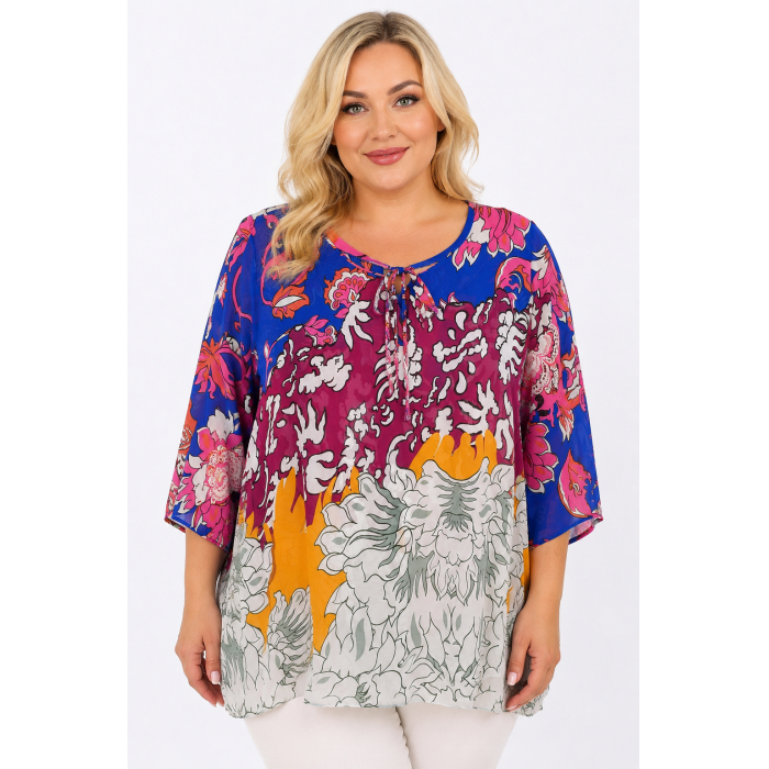 PLUS SIZE ΜΠΛΟΥΖΑ ΚΟΝΤΟΜΑΝΙΚΗ