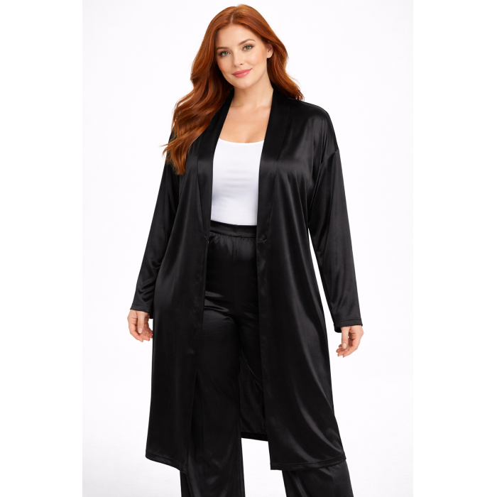 PLUS SIZE ΖΑΚΕΤΑ ΜΑΚΡΥΜΑΝΙΚΗ