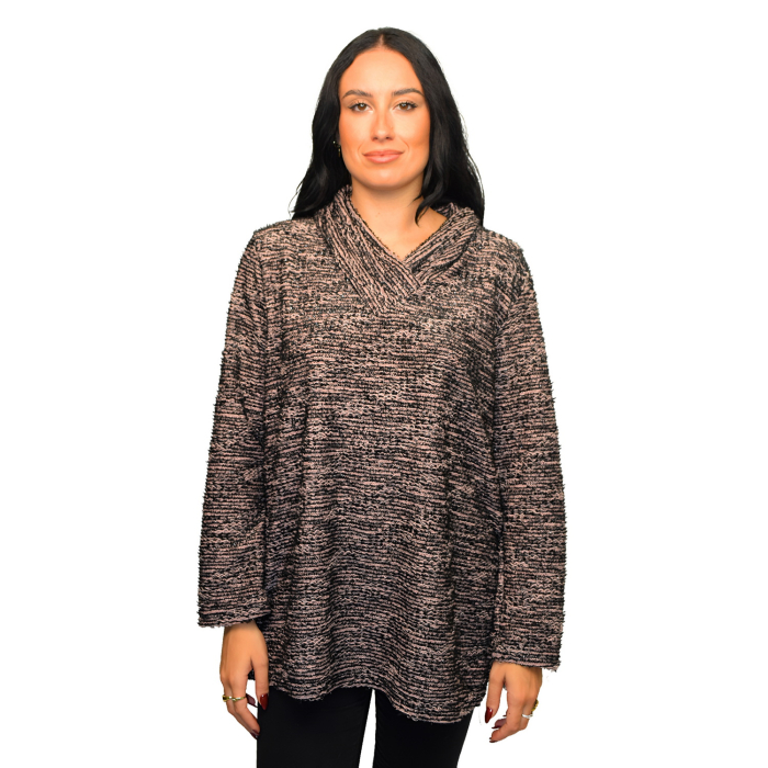 PLUS SIZE ΜΠΛΟΥΖΑ ΜΑΚΡΥΜΑΝΙΚΗ