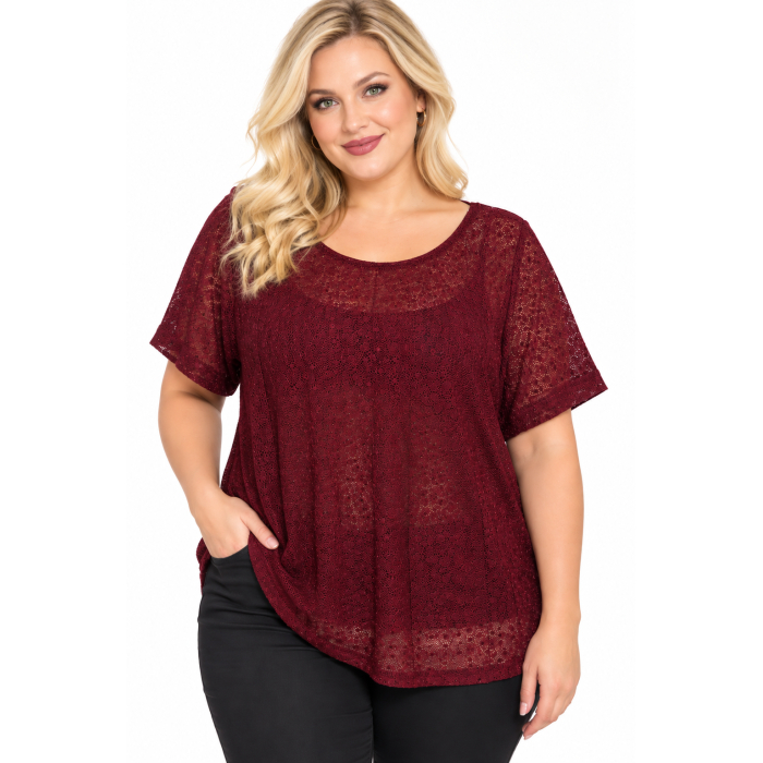PLUS SIZE ΜΠΛΟΥΖΑ ΚΟΝΤΟΜΑΝΙΚΗ