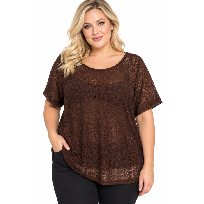 PLUS SIZE ΜΠΛΟΥΖΑ ΚΟΝΤΟΜΑΝΙΚΗ