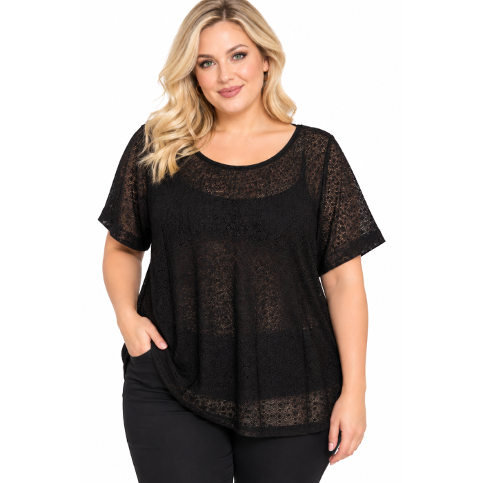 PLUS SIZE ΜΠΛΟΥΖΑ ΚΟΝΤΟΜΑΝΙΚΗ