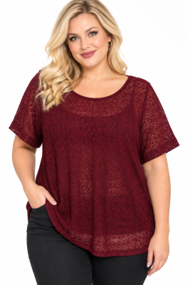 PLUS SIZE ΜΠΛΟΥΖΑ ΚΟΝΤΟΜΑΝΙΚΗ