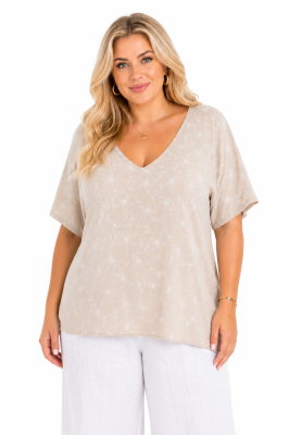 PLUS SIZE ΜΠΛΟΥΖΑ ΚΟΝΤΟΜΑΝΙΚΗ