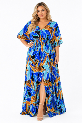 PLUS SIZE ΦΟΡΕΜΑ MAXI ΚΟΝΤΟΜΑΝΙΚΟ