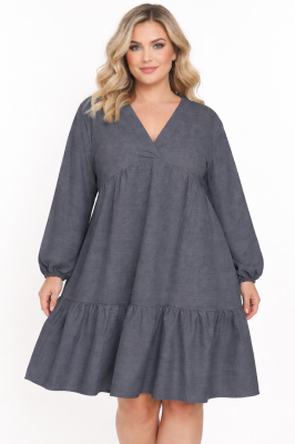 PLUS SIZE ΦΟΡΕΜΑ MINI ΜΑΚΡΥΜΑΝΙΚΟ