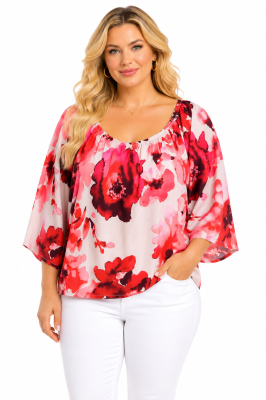 PLUS SIZE ΜΠΛΟΥΖΑ ΚΟΝΤΟΜΑΝΙΚΗ