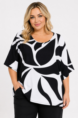 PLUS SIZE ΜΠΛΟΥΖΑ ΚΟΝΤΟΜΑΝΙΚΗ