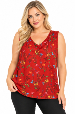 PLUS SIZE ΜΠΛΟΥΖΑ ΑΜΑΝΙΚΗ