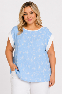 PLUS SIZE ΜΠΛΟΥΖΑ ΑΜΑΝΙΚΗ