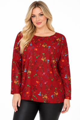 PLUS SIZE ΜΠΛΟΥΖΑ ΜΑΚΡΥΜΑΝΙΚΗ