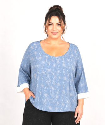 PLUS SIZE ΜΠΛΟΥΖΑ 3/4