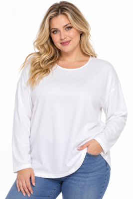 PLUS SIZE ΜΠΛΟΥΖΑ ΜΑΚΡΥΜΑΝΙΚΗ