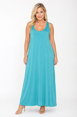 PLUS SIZE ΦΟΡΕΜΑ MAXI ΑΜΑΝΙΚΟ
