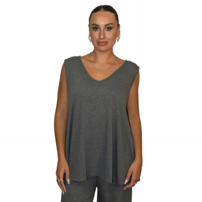 PLUS SIZE ΜΠΛΟΥΖΑ ΑΜΑΝΙΚΗ