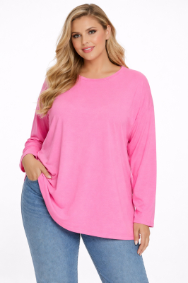 PLUS SIZE ΜΠΛΟΥΖΑ ΜΑΚΡΥΜΑΝΙΚΗ